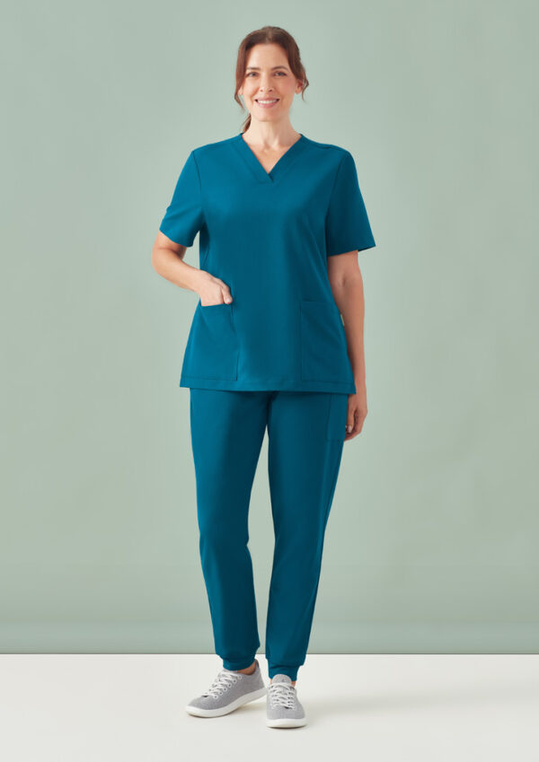 Womens Pulse V-Neck Scrub Top (FBIZCU543LS)