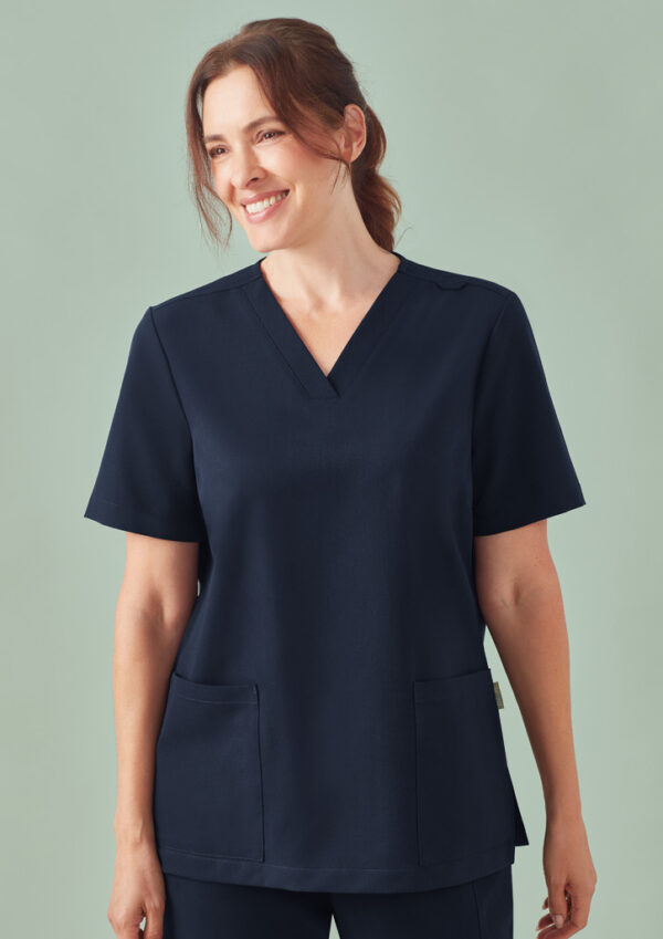 Womens Pulse V-Neck Scrub Top (FBIZCU543LS)