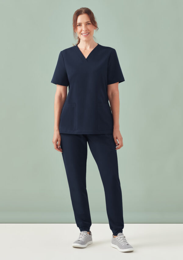 Womens Pulse V-Neck Scrub Top (FBIZCU543LS)