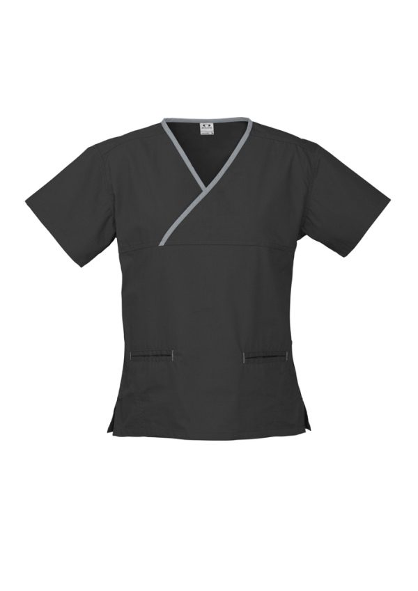 Womens Contrast Scrub Top (FBIZH10722)