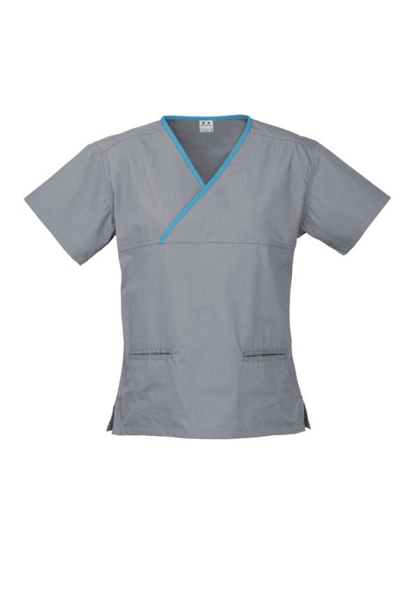 Womens Contrast Scrub Top (FBIZH10722)