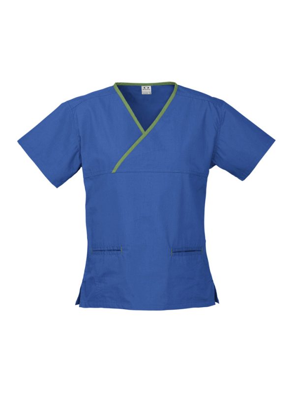 Womens Contrast Scrub Top (FBIZH10722)