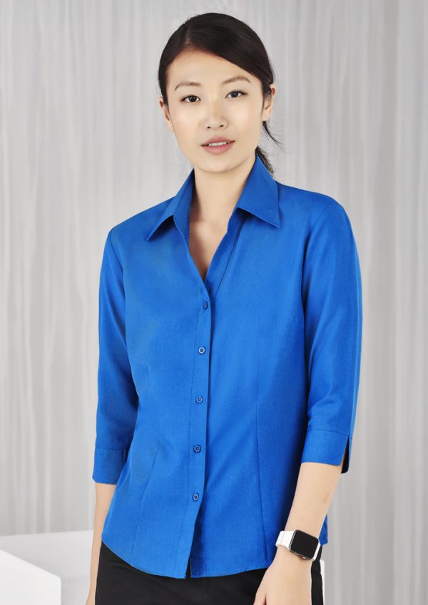 Oasis Ladies Plain 3/4 Sleeve Shirt (FBIZLB3600)