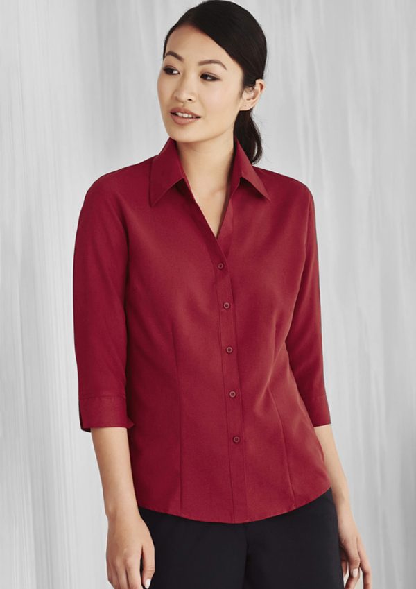 Womens Oasis 3/4 Sleeve Shirt (FBIZLB3600)