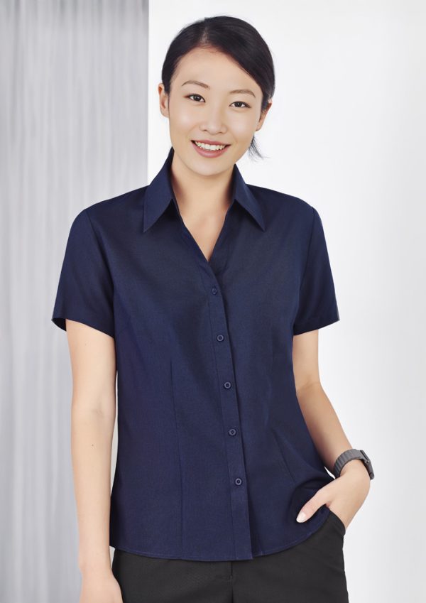Oasis Ladies Plain Short Sleeve Shirt (FBIZLB3601)
