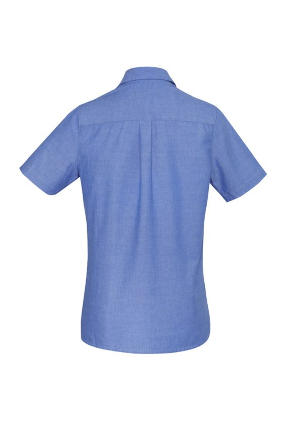 Womens Chambray Short Sleeve Shirt (FBIZLB6200)