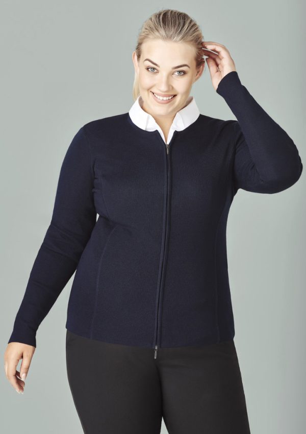 Womens 2-Way Zip Cardigan (FBIZLC3505)