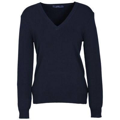 Womens V-Neck Knit Pullover (FBIZLP3506)