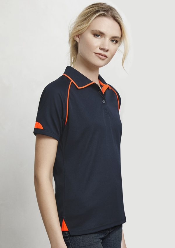 Womens Fusion Short Sleeve Polo (FBIZP29022)