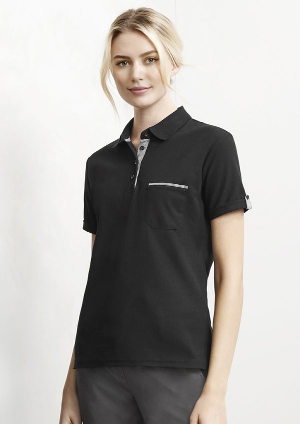 Womens Edge Short Sleeve Polo (FBIZP305LS)