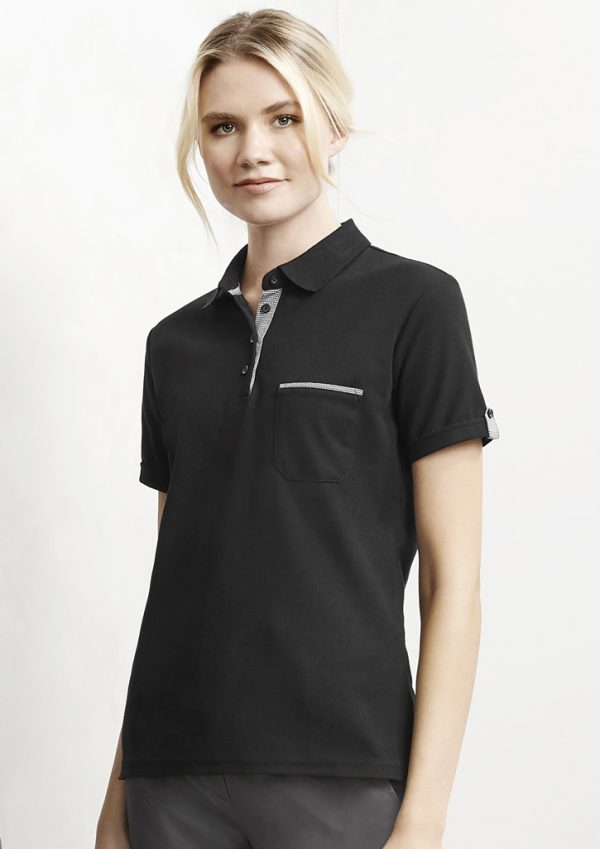 Womens Edge Short Sleeve Polo (FBIZP305LS)