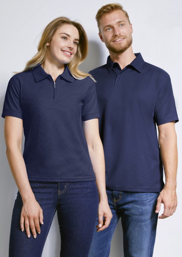 Mens Micro Waffle Short Sleeve Polo (FBIZP3300)