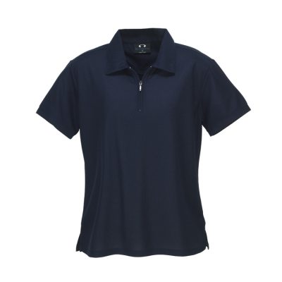 Womens Micro Waffle Short Sleeve Polo (FBIZP3325)