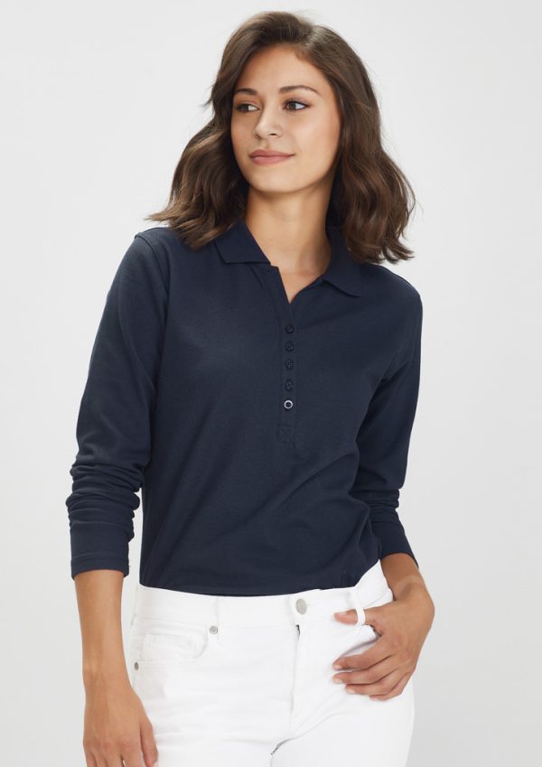 Womens Crew Long Sleeve Polo (FBIZP400LL)