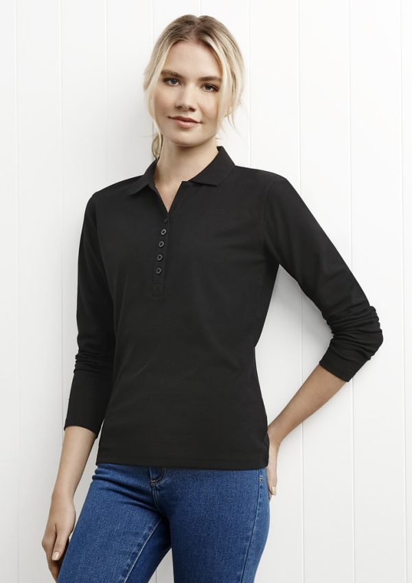 Womens Crew Long Sleeve Polo (FBIZP400LL)