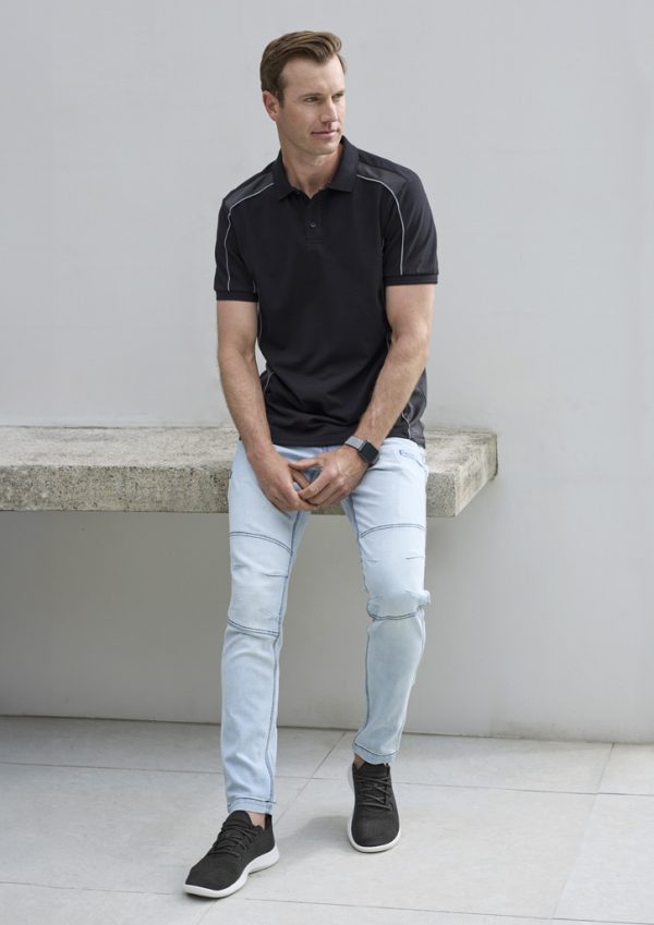 Unisex Grid Short Sleeve Polo (FBIZP413US)