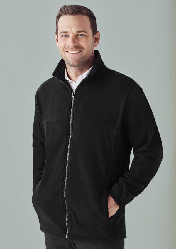Mens Plain Micro Fleece Jacket (FBIZPF630)