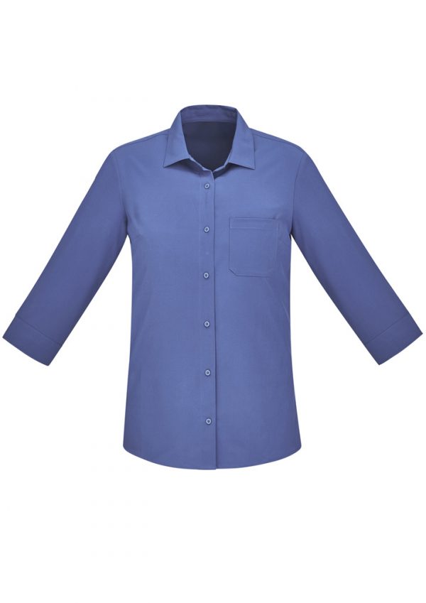 Womens Florence Plain 3/4 Sleeve Shirt (FBIZCS951LT)