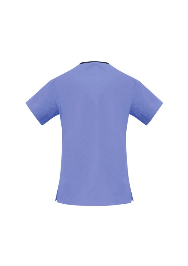 Classic Womens Contrast Crossover Scrub Top (FBIZH10722)