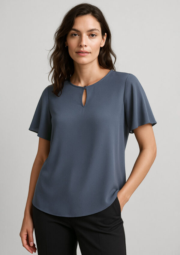 Womens Vienna Short Sleeve Blouse (FBIZRB261LS)