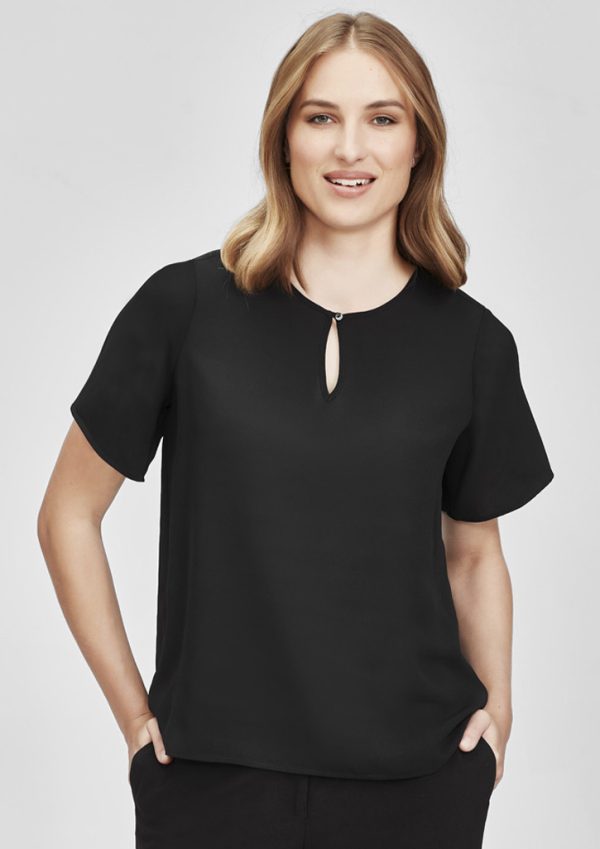 Womens Vienna Short Sleeve Blouse (FBIZRB261LS)