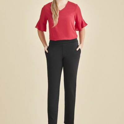 Womens Scuba Ponte Mid-rise Pull-on Pant (FBIZRGP304L)