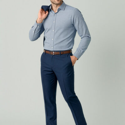 Mens Renew Slim Fit Flat Front Pant (FBIZRGP407M)