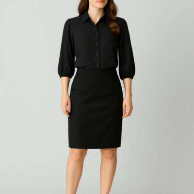 Womens Cool Stretch Mid-waist Pencil Skirt (FBIZRGS312L)