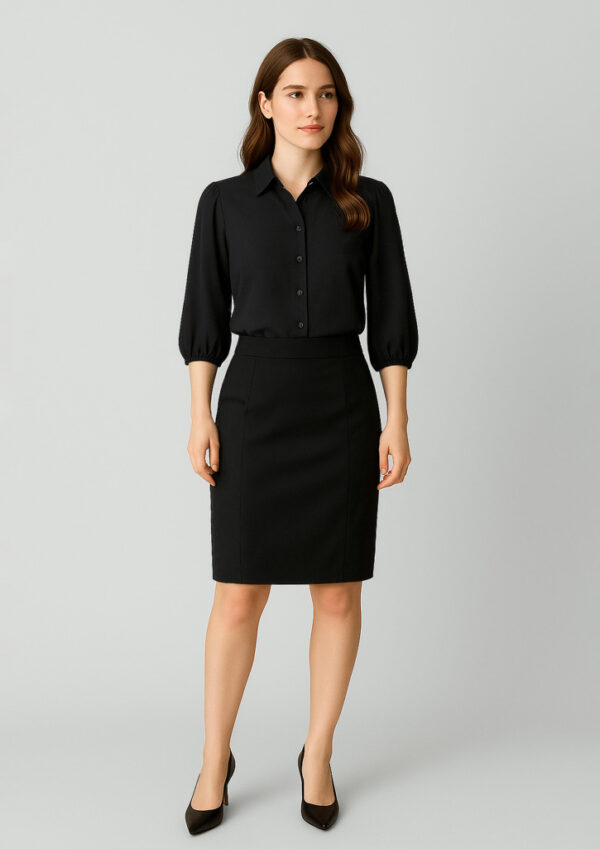 Womens Cool Stretch Mid-waist Pencil Skirt (FBIZRGS312L)