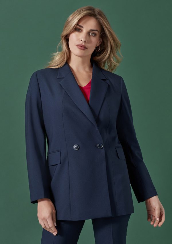 Womens Renew Double Breasted Longline Jacket (FBIZRJ400L)