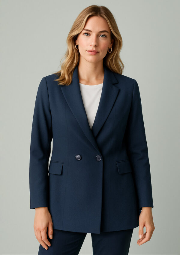 Womens Renew Double Breasted Longline Jacket (FBIZRJ400L)