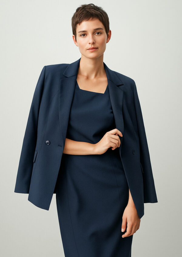 Womens Renew Double Breasted Longline Jacket (FBIZRJ400L)