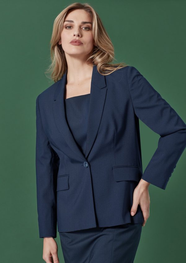 Womens Renew Double Breasted Longline Jacket (FBIZRJ400L)