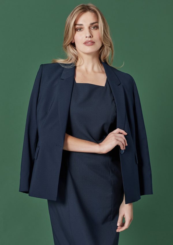 Womens Renew Double Breasted Longline Jacket (FBIZRJ400L)