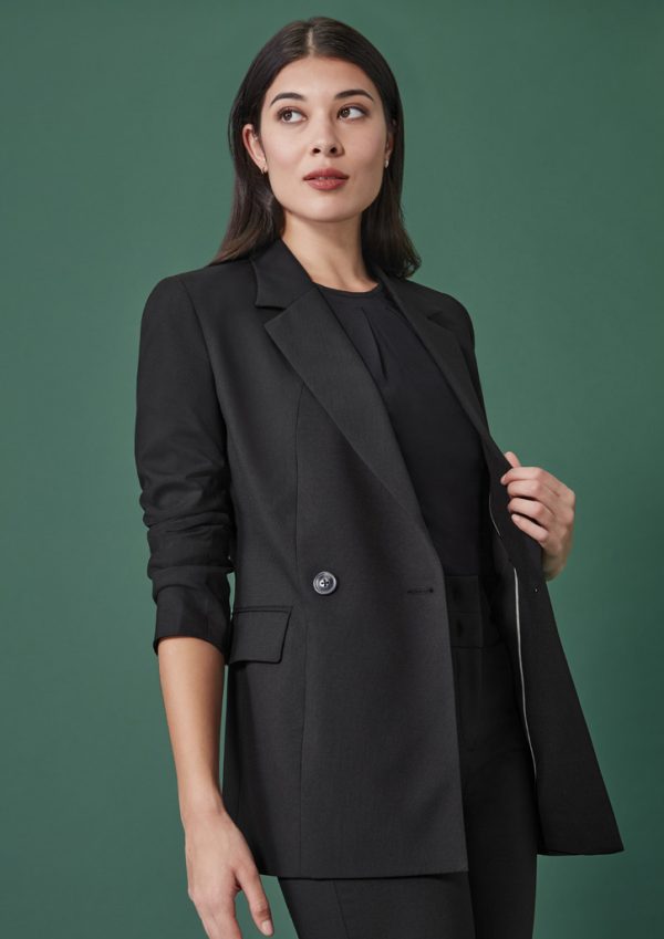 Womens Renew Double Breasted Longline Jacket (FBIZRJ400L)
