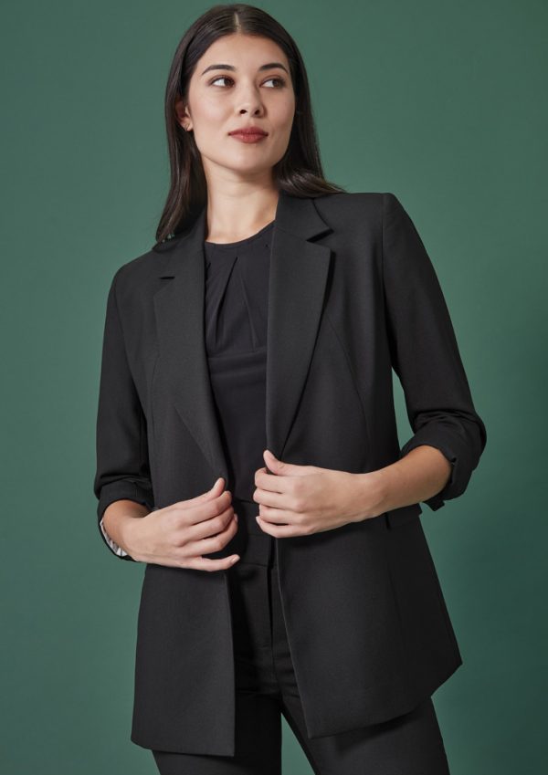 Womens Renew Double Breasted Longline Jacket (FBIZRJ400L)