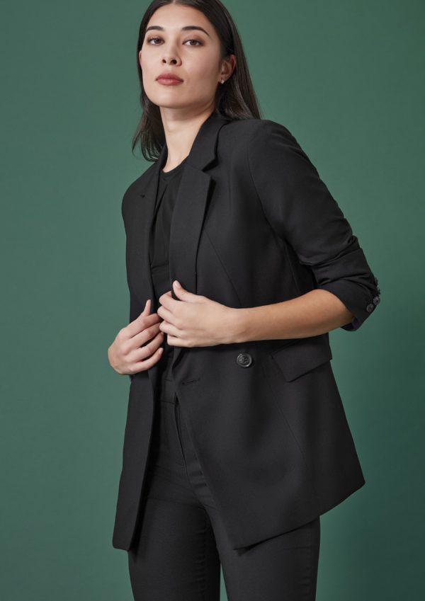 Womens Renew Double Breasted Longline Jacket (FBIZRJ400L)