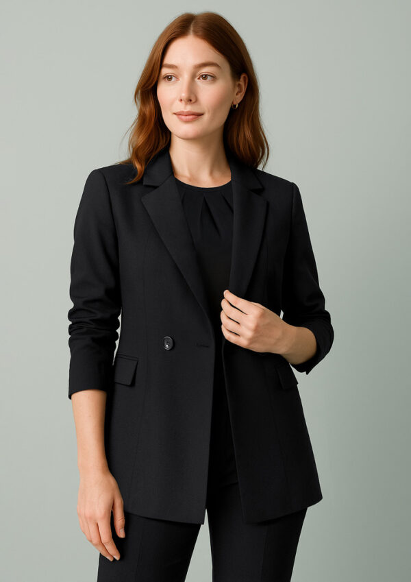 Womens Renew Double Breasted Longline Jacket (FBIZRJ400L)