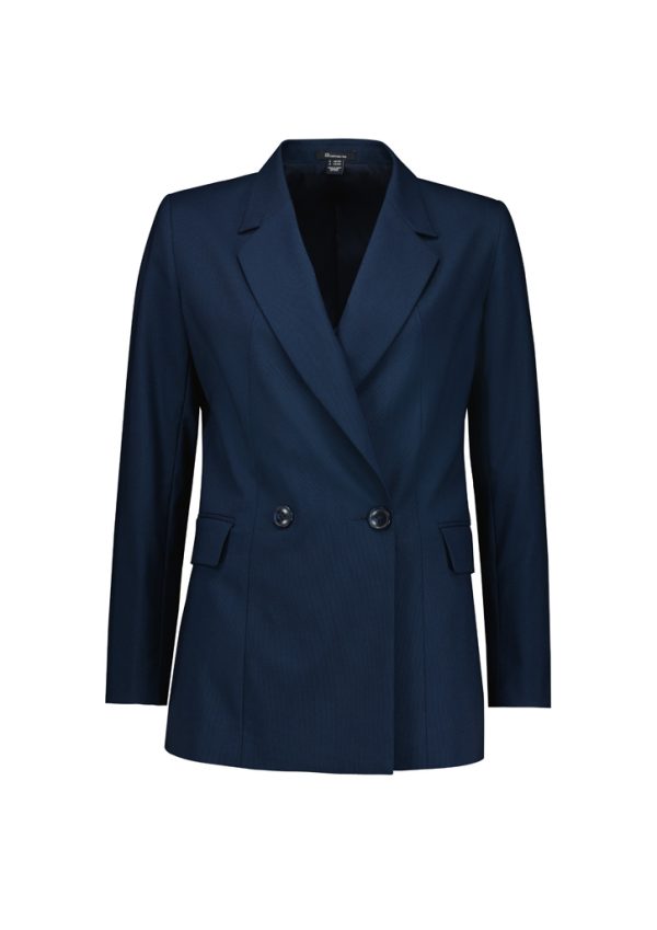 Womens Renew Double Breasted Longline Jacket (FBIZRJ400L)