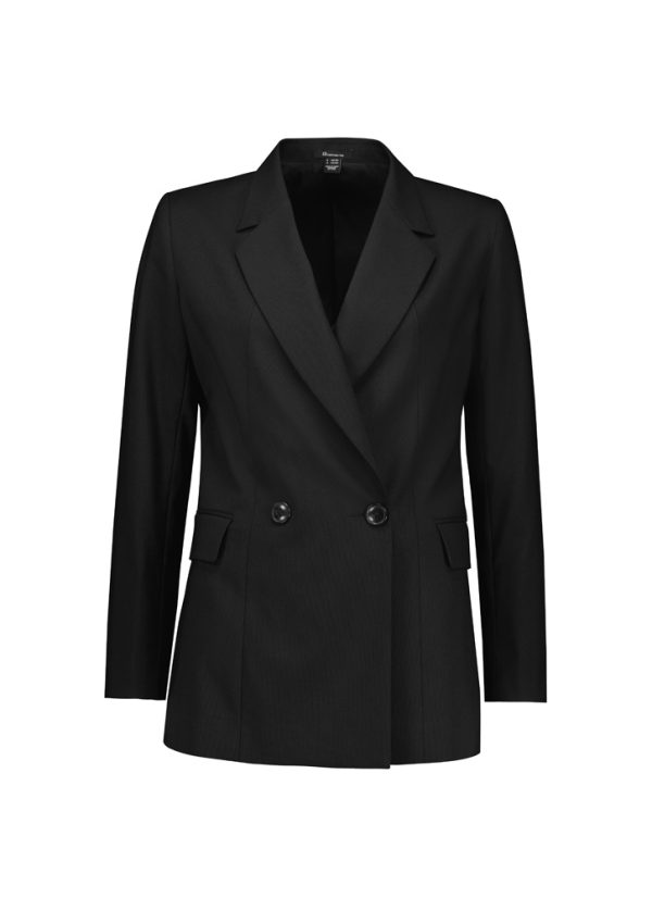 Womens Renew Double Breasted Longline Jacket (FBIZRJ400L)