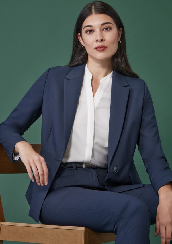 Womens Renew Single Button Mid Length Jacket (FBIZRJ401L)