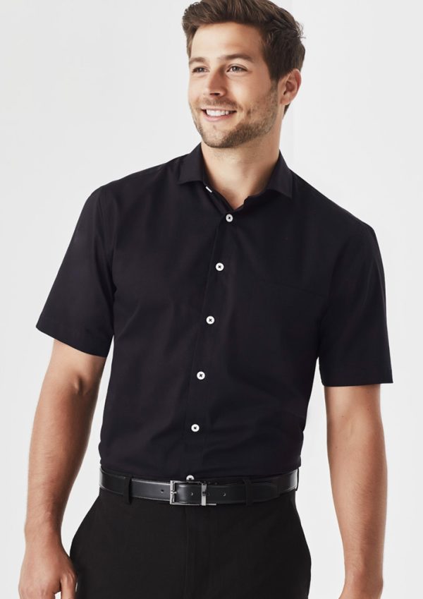 Mens Charlie Classic Fit Short Sleeve Shirt (FBIZRS968MS)