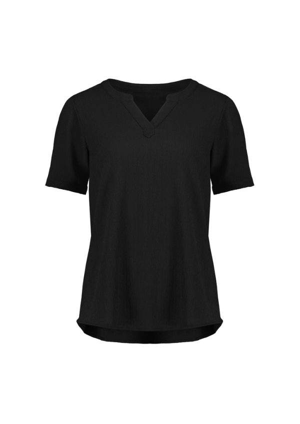 Womens Ruché Short Sleeve Blouse (FBIZRU568LS)
