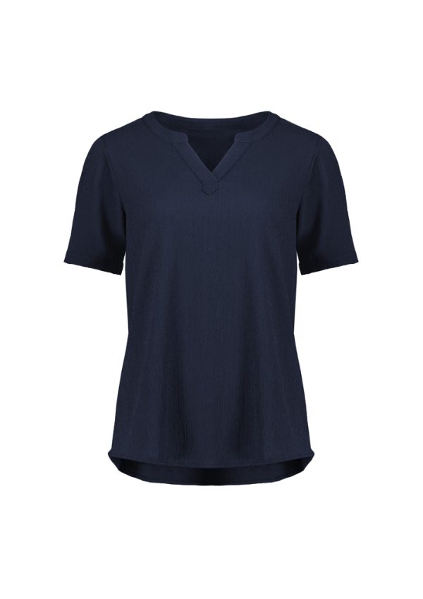 Womens Ruché Short Sleeve Blouse (FBIZRU568LS)