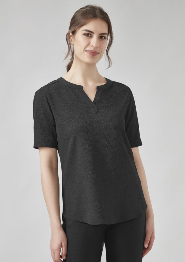 Womens Ruché Short Sleeve Blouse (FBIZRU568LS)
