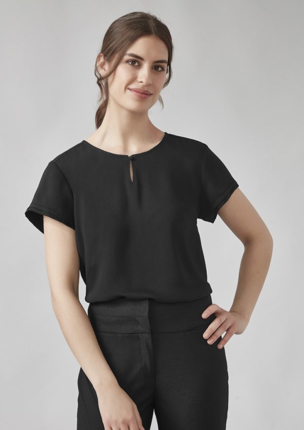 Womens Evelyn Short Sleeve Blouse (FBIZRU569LS)