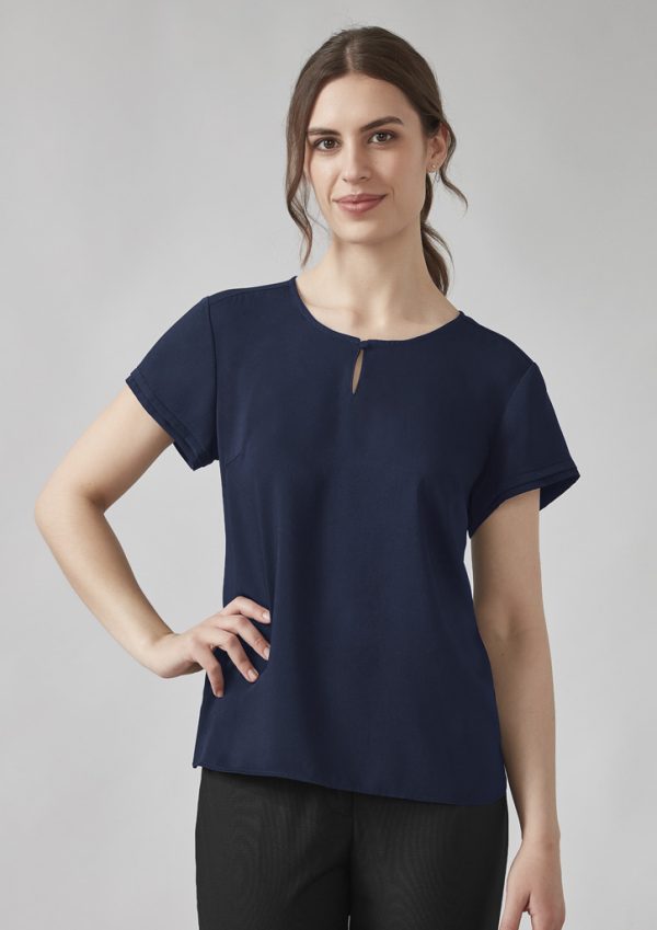 Womens Evelyn Short Sleeve Blouse (FBIZRU569LS)