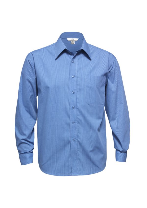 Mens Micro Check Long Sleeve Shirt (FBIZSH816)