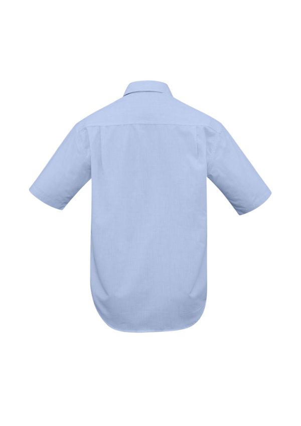 Mens Micro Check Short Sleeve Shirt (FBIZSH817)