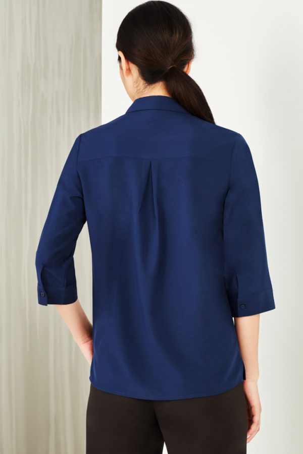 Womens Florence Plain 3/4 Sleeve Shirt (FBIZCS951LT)